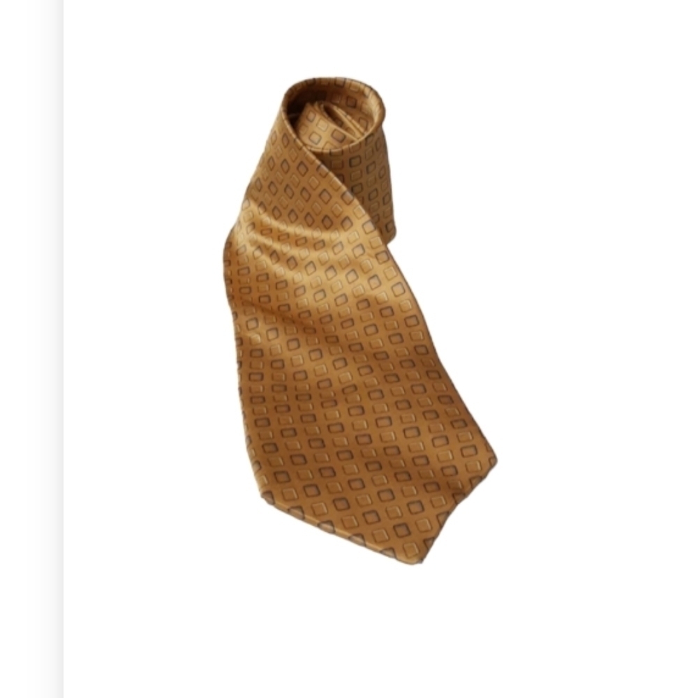 Neo Bill Blass Brown Silk Tie 57 x 4